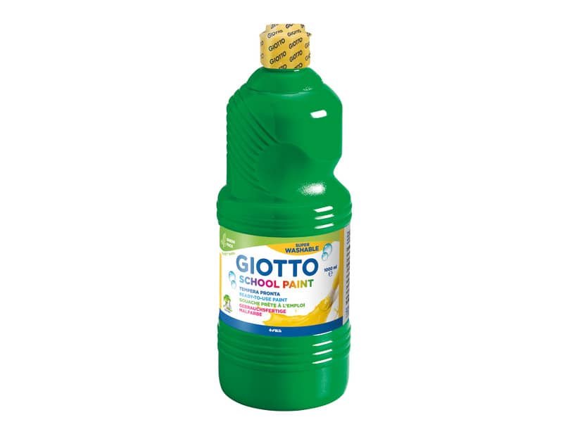 Tempera pronta Giotto School Paint in flacone 1 L verde – F535512