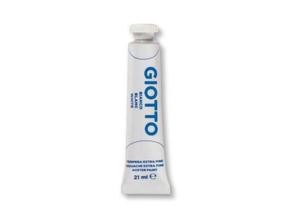 Tempera Giotto Extra ultrafine in tubetto 21 ml bianco - F35500100