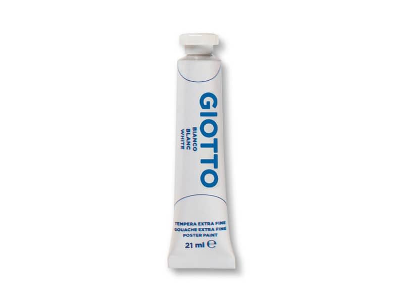 Tempera Giotto Extra ultrafine in tubetto 21 ml bianco – F35500100
