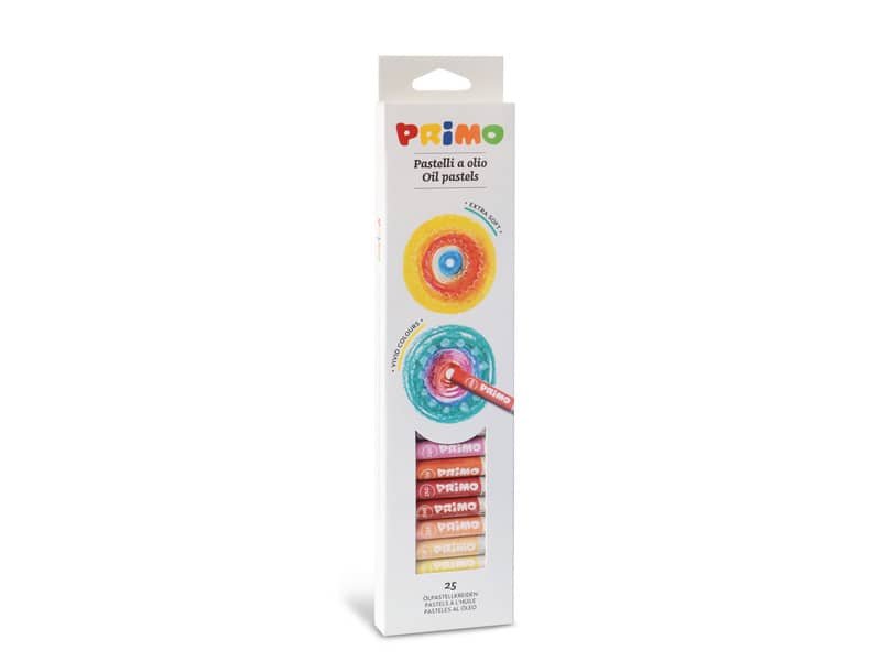 Pastelli a olio tondi Primo diametro 8 mm in conf. da 25 colori assortiti 081PO25N