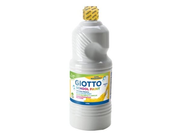 Tempera pronta Giotto School Paint in flacone 1 L bianco - F535501