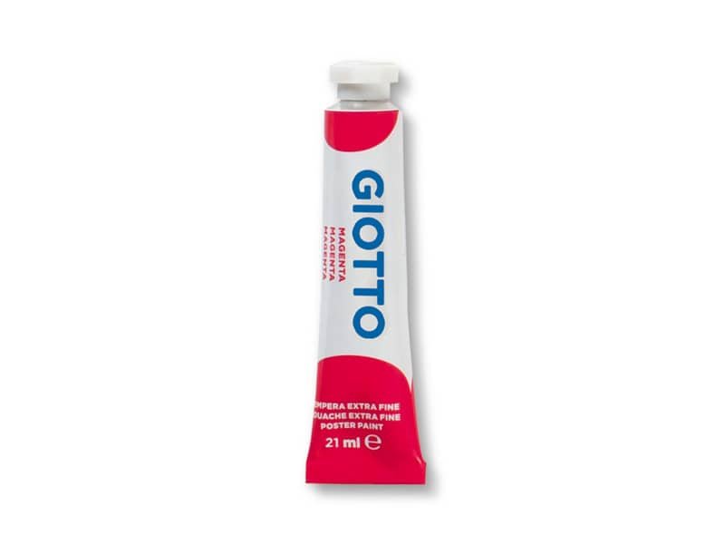 Tempera Giotto Extra ultrafine in tubetto 21 ml magenta – F35501000