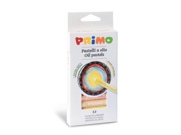 Pastelli a olio tondi Primo diametro 8 mm in conf. da 12 colori assortiti 080PO12N