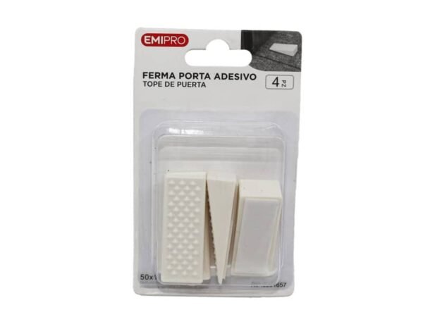 Ferma porta adesivo antiurto Emi conf. 4 pz 50x18x13 mm 8501657