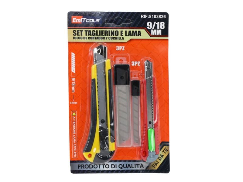 Set 2 taglierini Emi 16 e 13,7 cm + 6 lame di ricambio 8103826