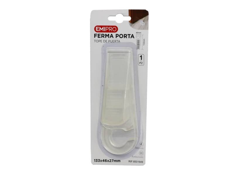 Ferma porta con gancio Emi 133x46xH.27 mm 8501649