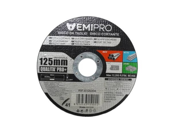 Disco da taglio Emi acciaio per flessibile 125x1,6x22 mm 8105004