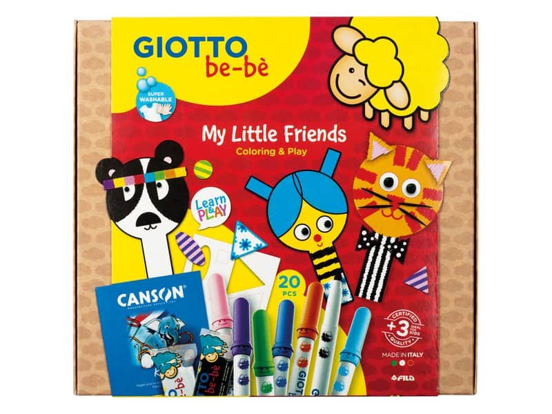 Set creativo gioca e colora Giotto BebŠ My Little Friends F478700