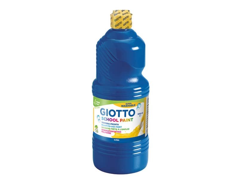 Tempera pronta Giotto School Paint in flacone 1 L blu oltremare – F53551700