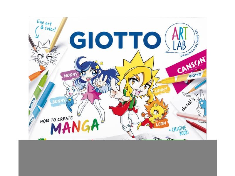 Set creativo Giotto Art Lab How To Create Manga F582300
