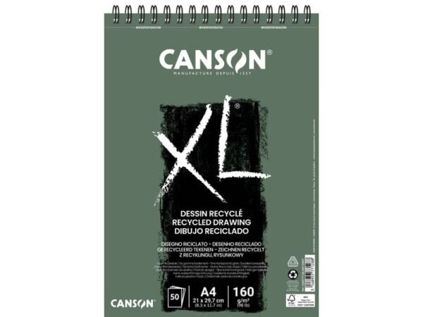 Blocco spiralato sul lato corto XL Canson Recycled 50 fg. 160 g/mý A4 C200777128