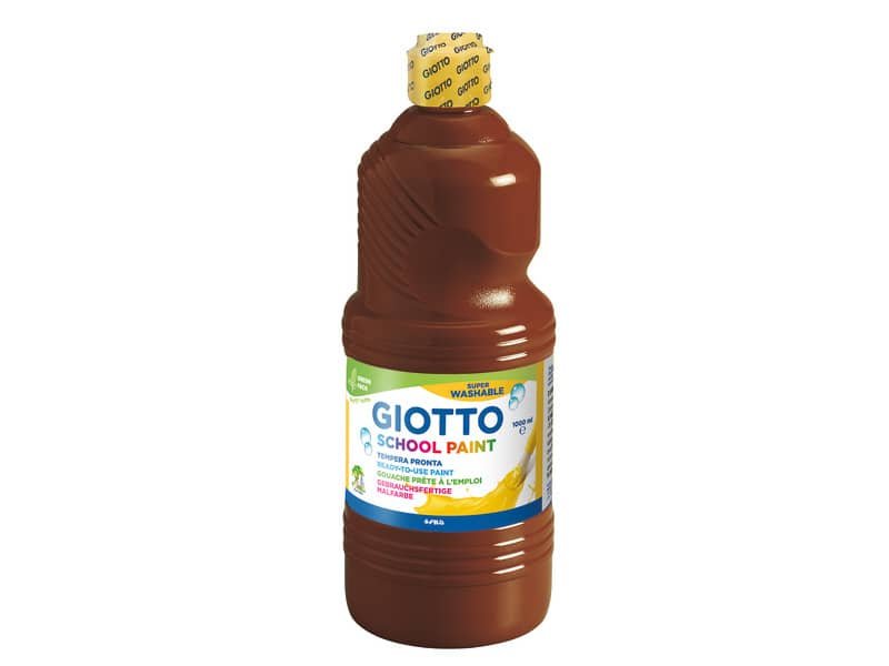 Tempera pronta Giotto School Paint in flacone 1 L marrone – F535528