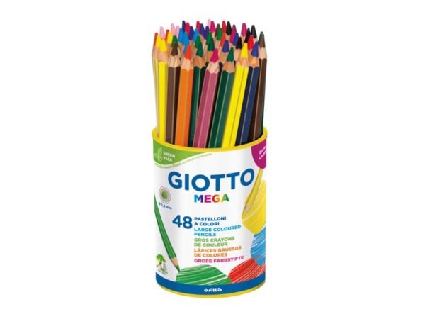Matite colorate Giotto Mega in conf. 48 colori assortiti F518100