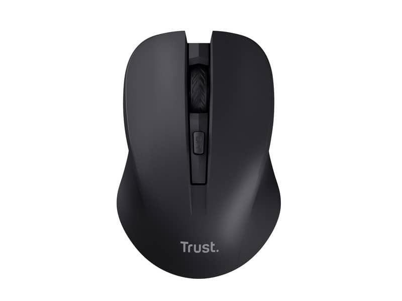 Mouse ottico wireless tasti silenziosi Trust Mydo nero 25084
