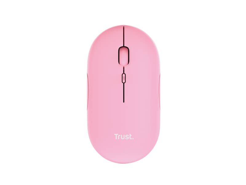 Mouse ultrasottile wireless Trust ricaricabile rosa 24125