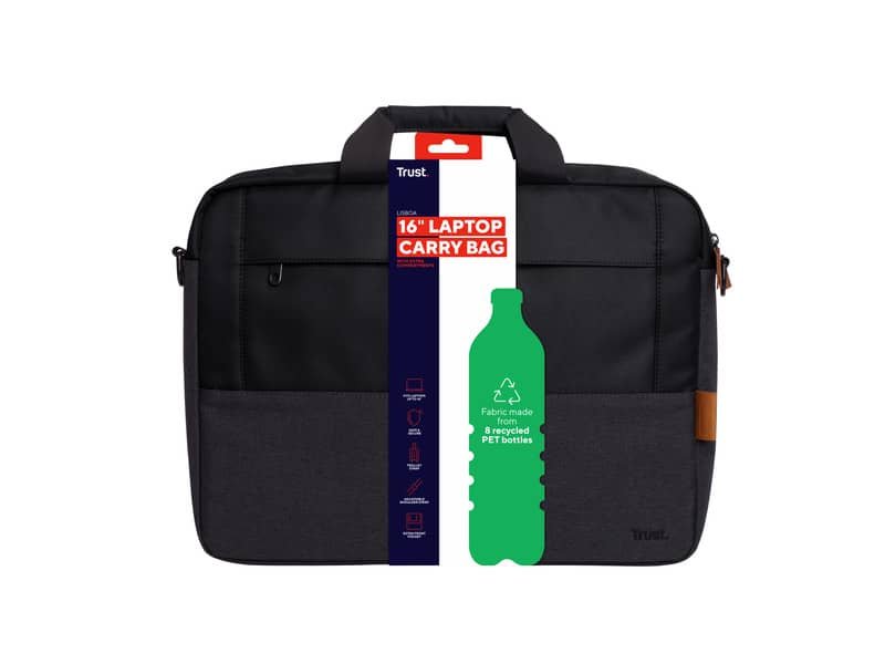 Borsa per laptop fino a 16” Trust Lisboa nero 25246