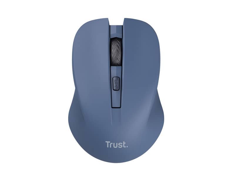 Mouse ottico wireless tasti silenziosi Trust Mydo blu 25041