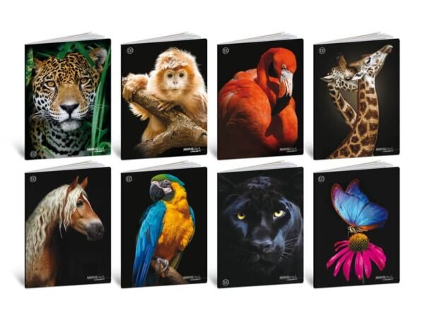 Maxi quaderni Blasetti Animali formato A4  carta 100 g conf. 10 pezzi rigatura Q - 8634