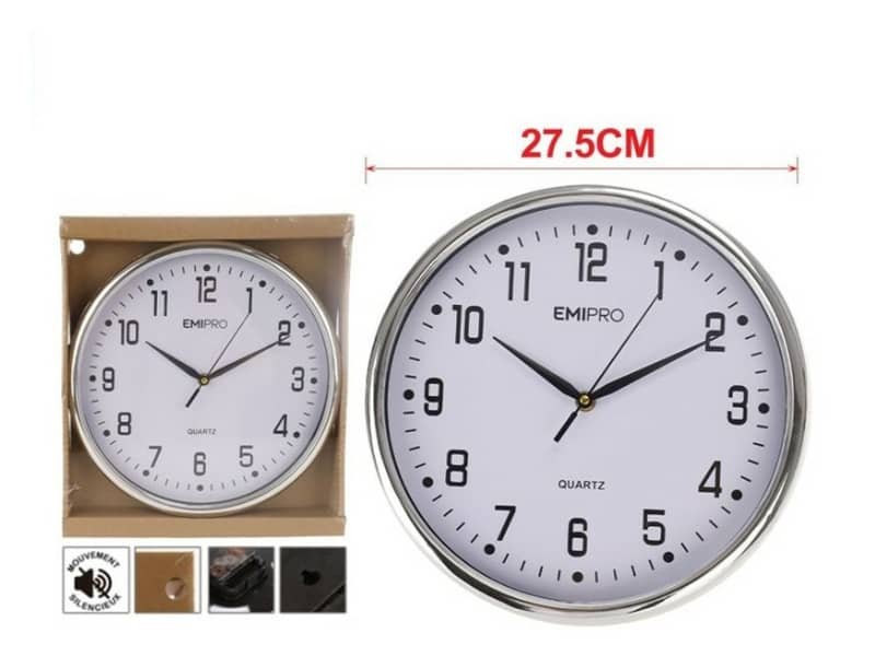 Orologio da parete Emi fondo bianco D.27,5 cm 8500352
