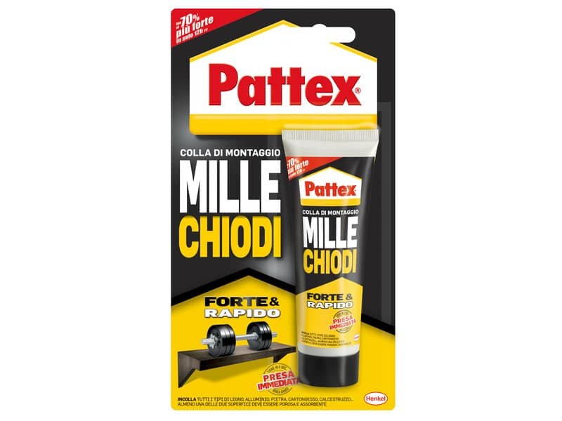 Adesivo acrilico Pattex Millechiodi Forte&Rapido 100g – 1947976