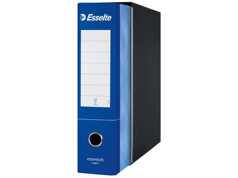 Registratore protocollo Esselte Essentials G75 23×33 cm dorso 8 cm blu – 390775050