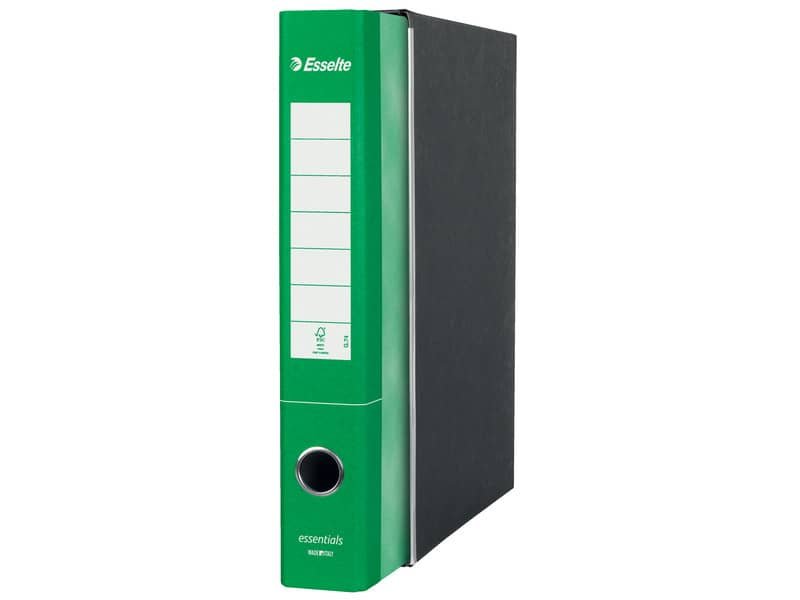 Registratore protocollo Esselte Essentials G74 23×33 cm dorso 5 cm verde – 390774180