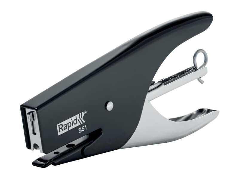 Cucitrice a pinza Rapid S51 Supreme fino a 12 fogli Rapid nera 10538705