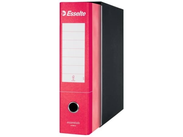 Registratore protocollo Esselte Essentials G75 23x33 cm dorso 8 cm rosso - 390775160