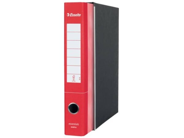 Registratore protocollo Esselte Essentials G74 23x33 cm dorso 5 cm rosso - 390774160