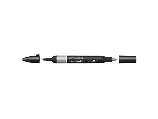 Pennarelli doppia punta Winsor&Newton metallic silver - 0206691