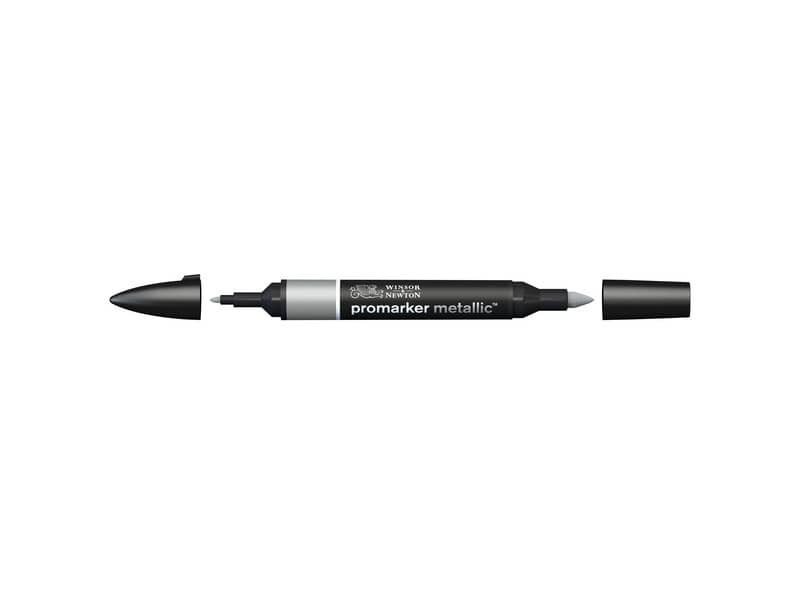 Pennarelli doppia punta Winsor&Newton metallic silver – 0206691