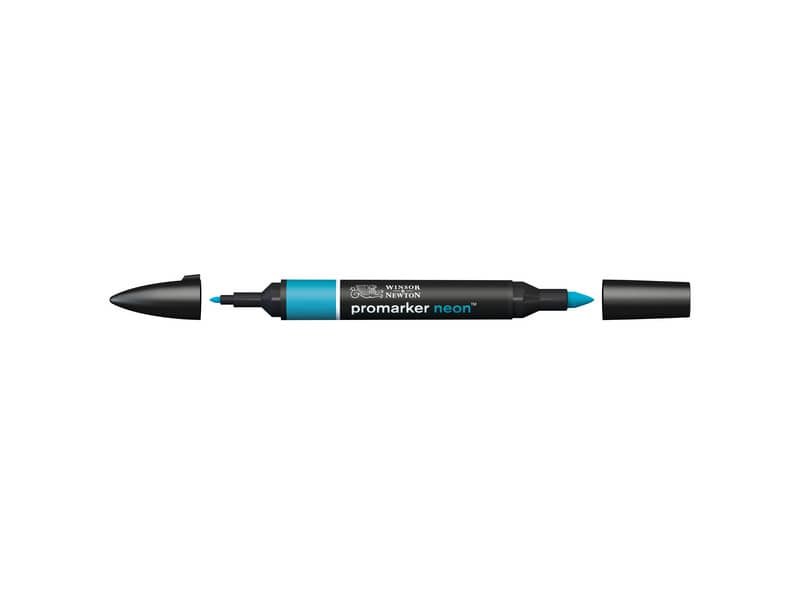 Pennarelli doppia punta Winsor&Newton neon volt blue – 0205407