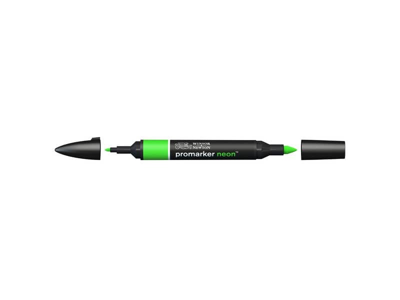 Pennarelli doppia punta Winsor&Newton neon glowing green – 0205408