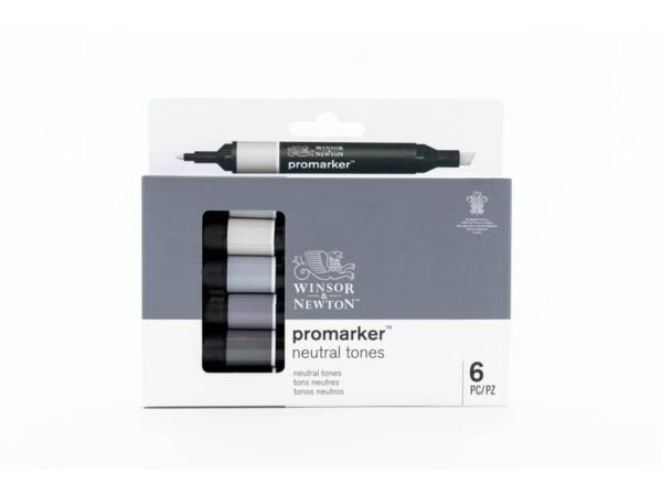 Pennarelli doppia punta Winsor&Newton 6 colori assortiti neutri - 0290154