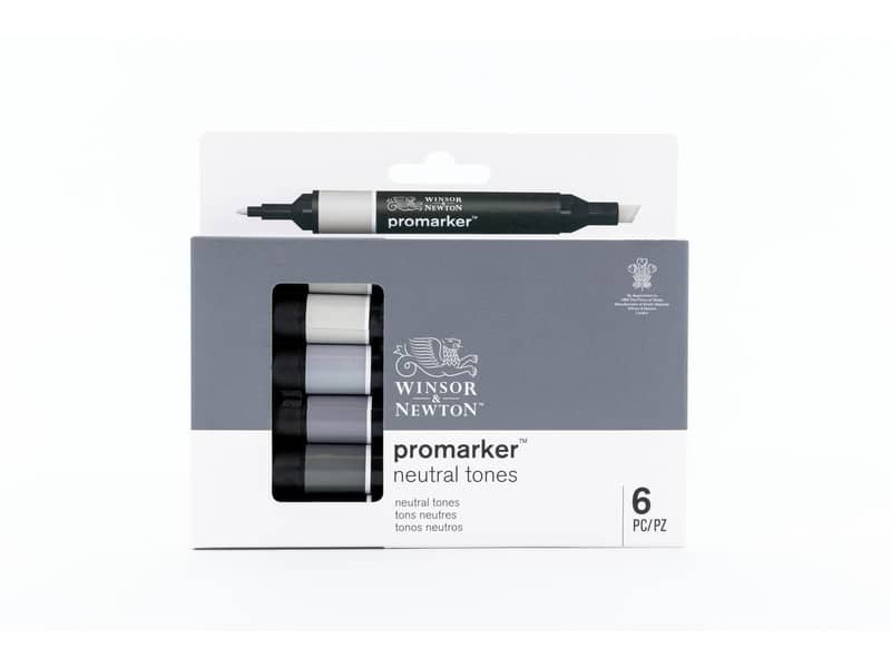 Pennarelli doppia punta Winsor&Newton 6 colori assortiti neutri – 0290154