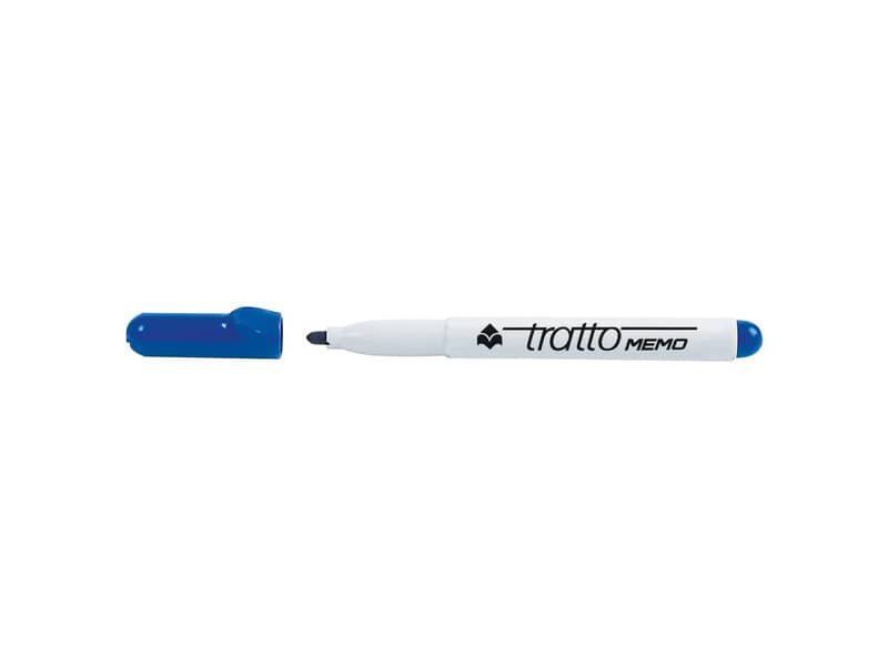 Marcatore per lavagne bianche Tratto Memo p. tonda blu F854001