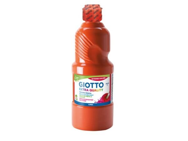 Tempera pronta Giotto Extra Quality in flacone 500 ml rosso scarlatto - F532808