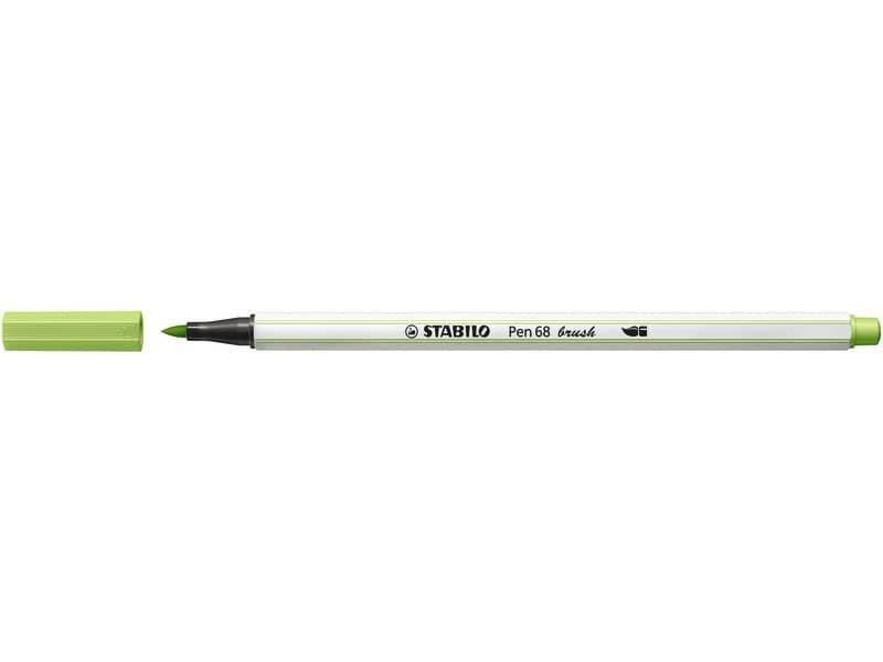 Pennarello Stabilo Pen 68 brush – punta a pennello – M 1 mm pistacchio 568/34