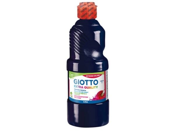 Tempera pronta Giotto Extra Quality in flacone 500 ml nero - F53282400
