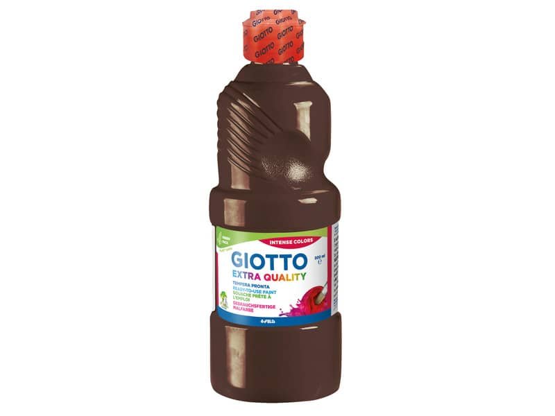 Tempera pronta Giotto Extra Quality in flacone 500 ml terra di Siena bruciata – F532825