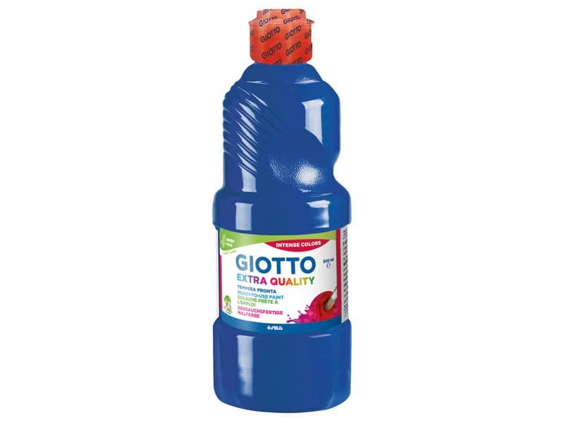 Tempera pronta Giotto Extra Quality in flacone 500 ml blu oltremare – F53281700