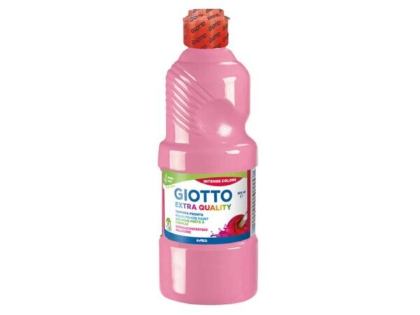 Tempera pronta Giotto Extra Quality in flacone 500 ml rosa - F532806