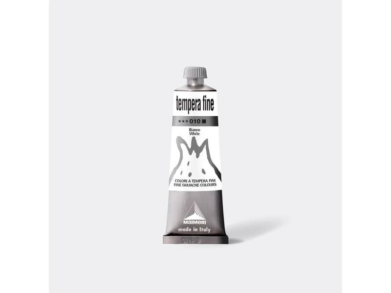 Tempera fine Maimeri in tubetto 60 ml bianco M2506010