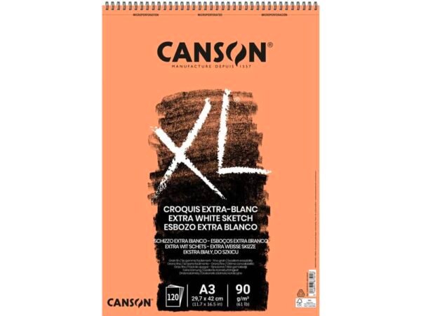 Blocco spiralato Canson Extra Blanc XL 120 ff - 90 g - A3 C200787501