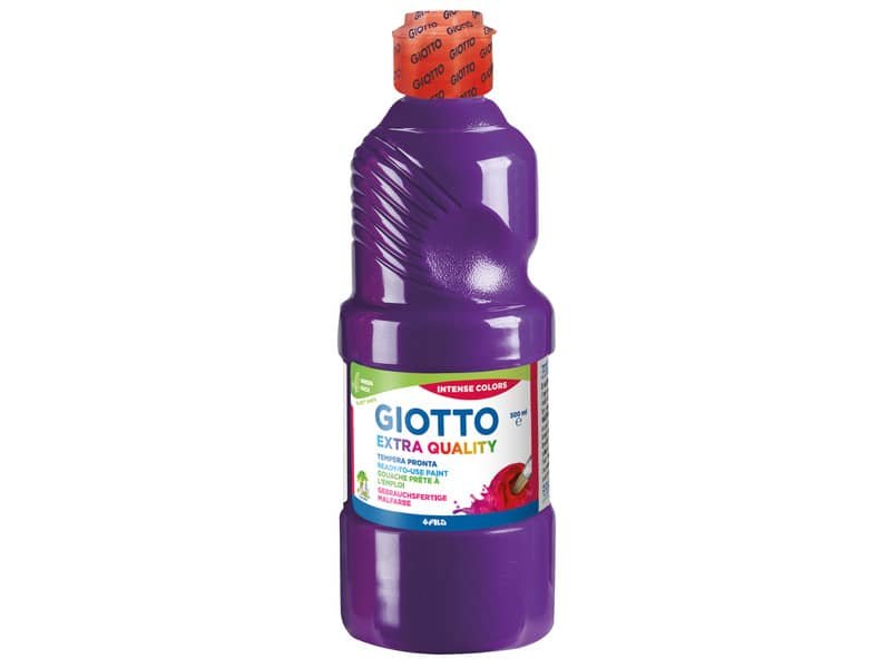 Tempera pronta Giotto Extra Quality in flacone 500 ml violetto – F532819