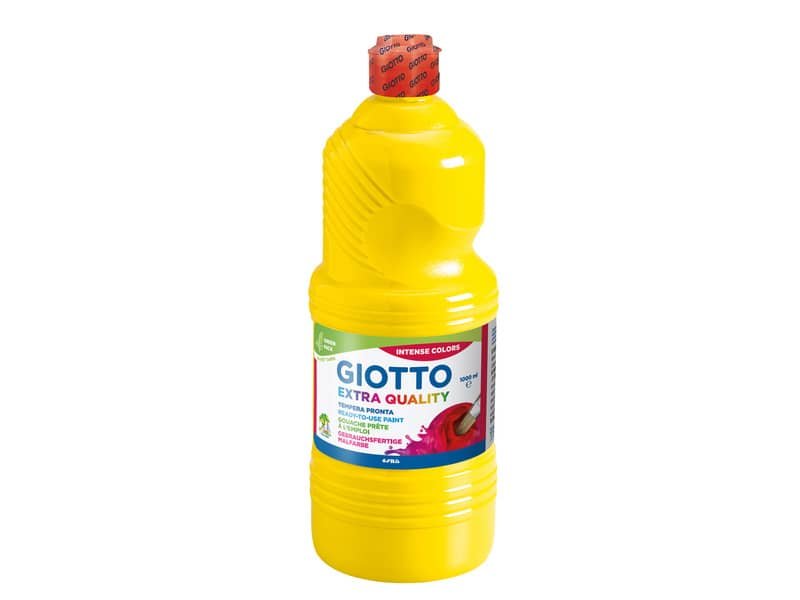 Tempera pronta Giotto Extra Quality in flacone 1 L giallo scuro F53340300