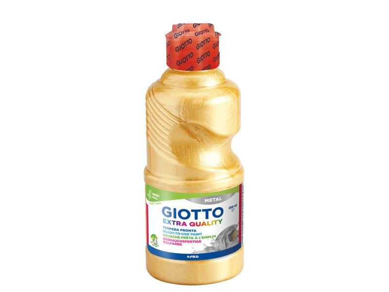 Tempera pronta Giotto metal in flacone 250 ml oro metallizzato – F53140100