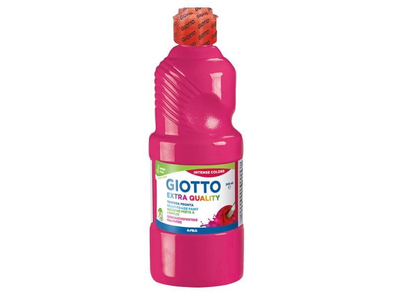 Tempera pronta Giotto Extra Quality in flacone 500 ml magenta – F532810