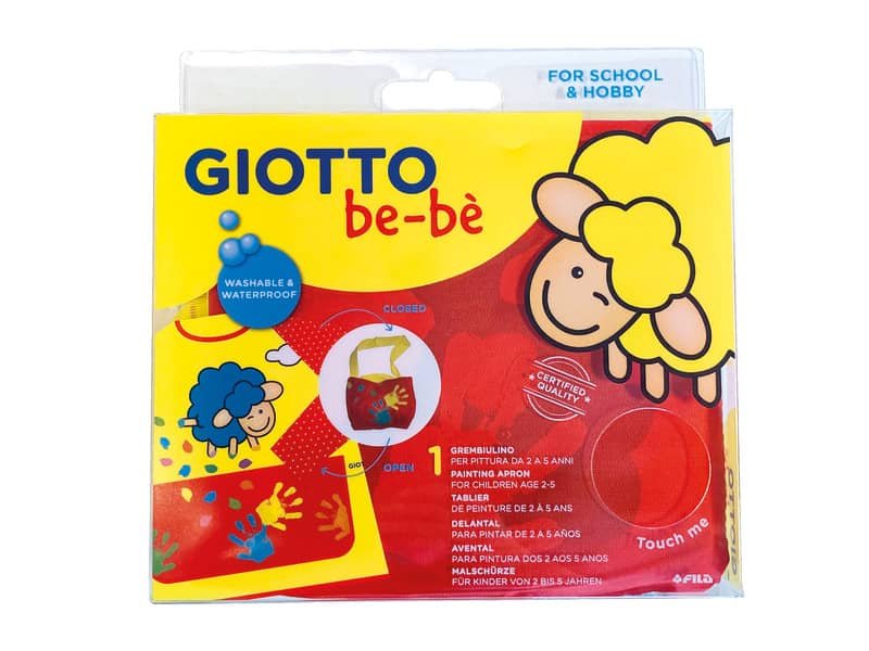 Grembiule per pittura Giotto BebŠ 2-5 anni con maniche F475100