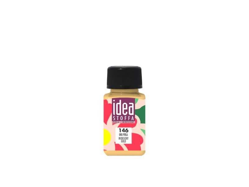 Colore per tessuti Maimeri Idea Stoffa in flacone 60 ml perlato oro – M5014146